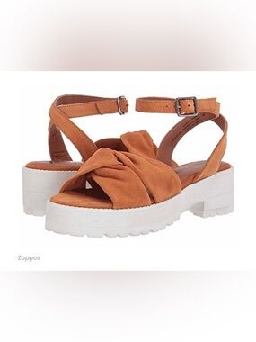 Free People Essex Sandals Brown Flat Sandals Lug Sole Women’s Sz 6.5 US 37 EU